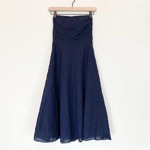 J. Crew Navy Blue Strapless Summer Dress  - Size 4